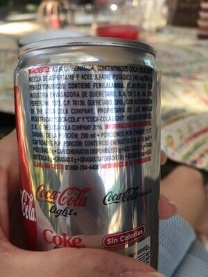 refresco light 237ml, cocacola, pieza