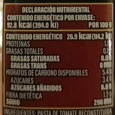 Pure de tomate condimentado 345g, del fuerte, pieza