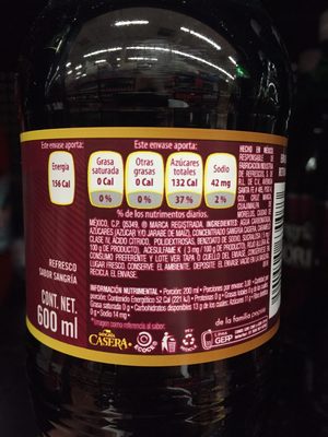 Sangría casera, 600ml, pieza