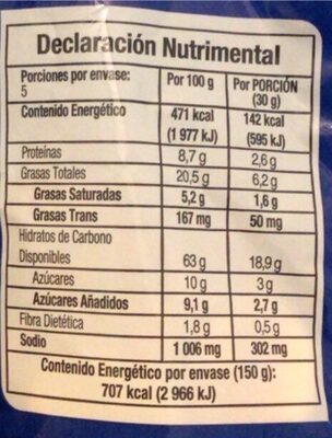 galletas de 150 gramos, bombitos, pieza