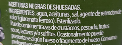 Aceitunas negras sin hueso 900 grs, carbonelli, pieza