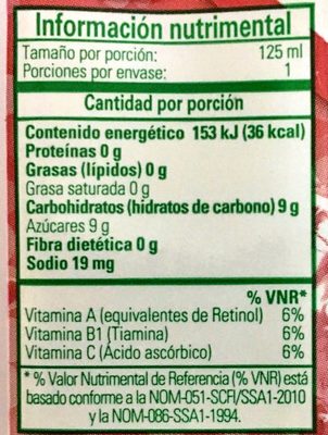 jugo guayaba, Boing 125ml