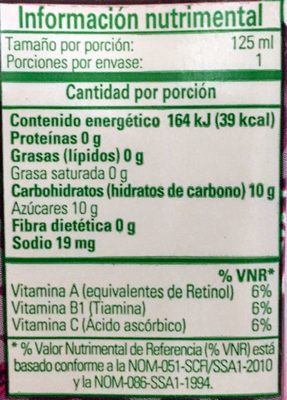 jugo uva, Boing 125 ml