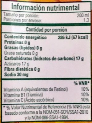 jugo sabor mango, Boing 250g