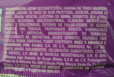 Submarinos de fresa de 105 gramos, marinela, pieza