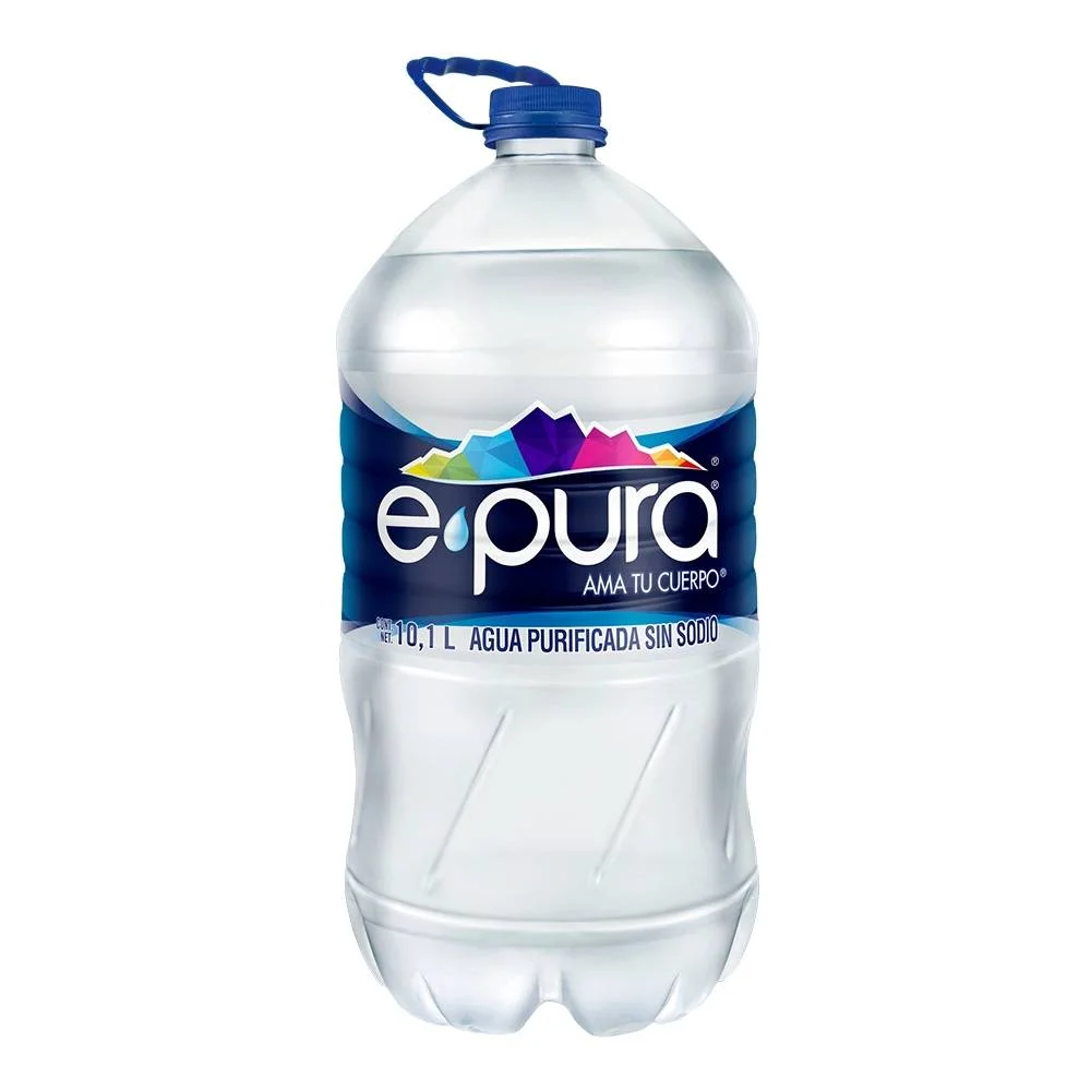  Agua purificada 10 Lts, epura, garrafa