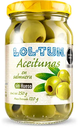 Aceituna loltun deshuesada de 250gr, pieza