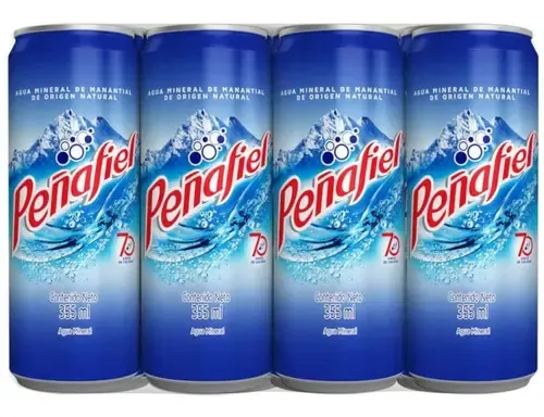 [70] Agua mineral peñafiel de 355 ml, 12 pack, caja