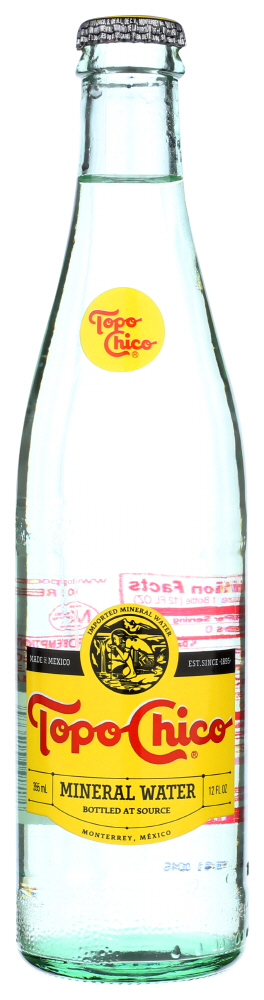 Agua mineral 355ml, topo chico, pieza