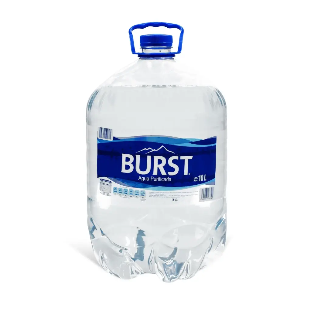 Agua natural Burst 10L, 5 piezas