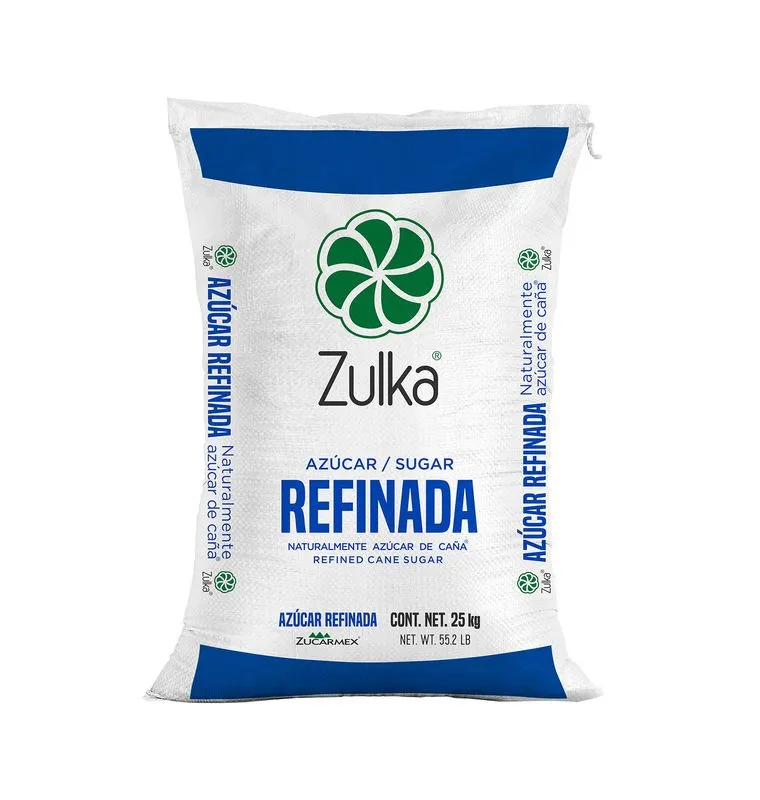 Azucar refinada 10 kg, zulka, costal