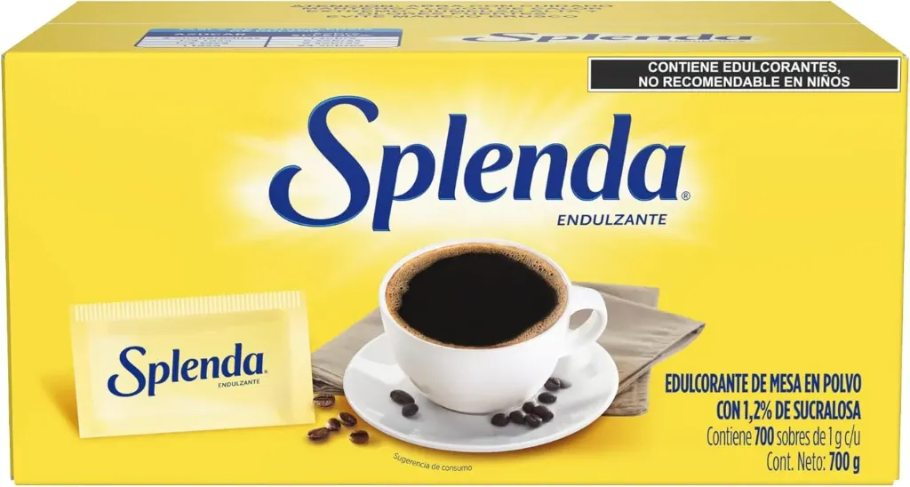 Azúcar esplenda, 700 sobres, caja
