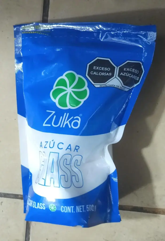 Azúcar glass zulka de 500 gr, pieza