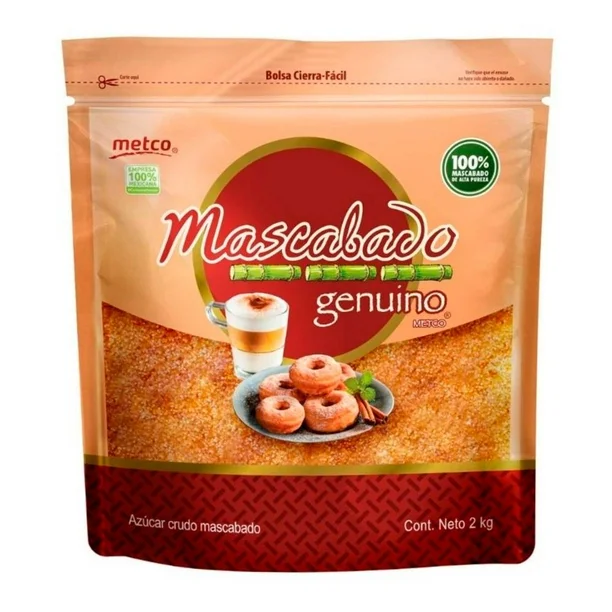 Azúcar mascabado 2 kg, metco, pieza