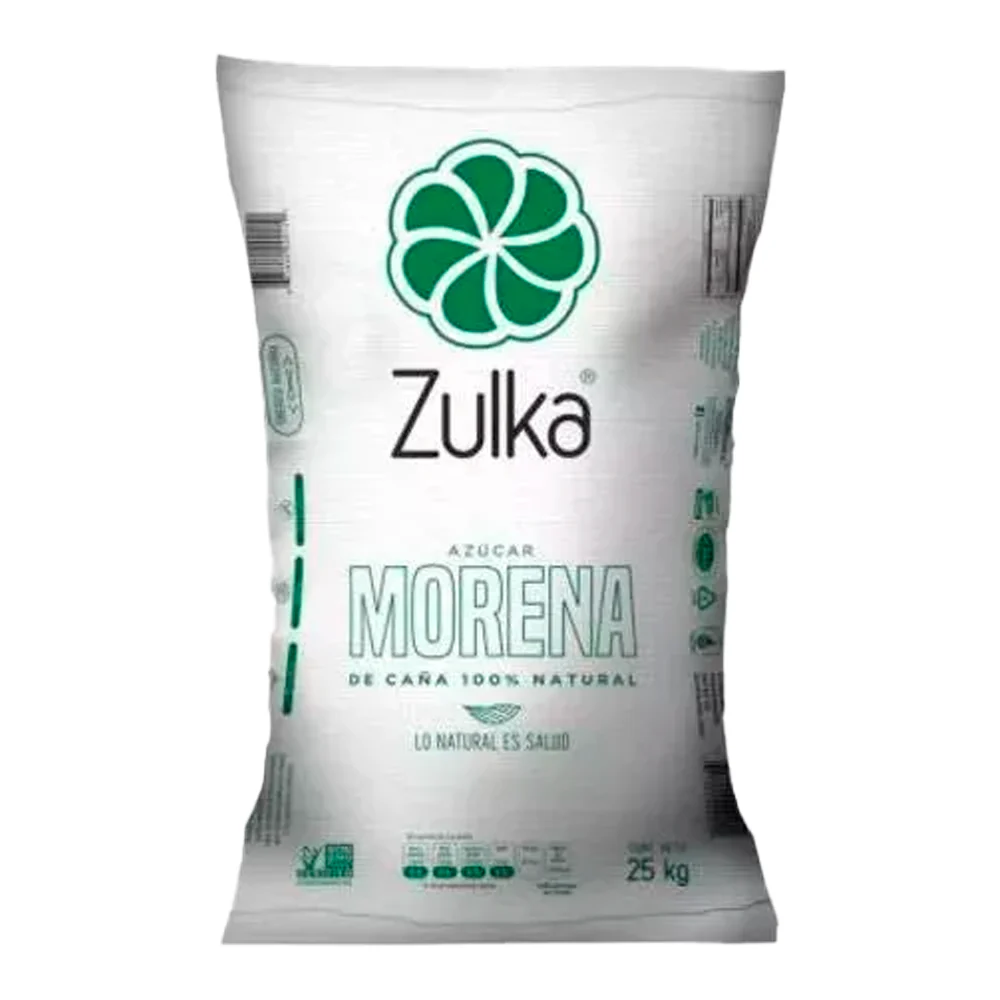 Azúcar morena de 25 kl, zulka, costal