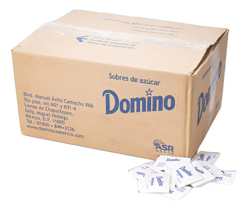Azúcar refinada 2000 sobres, domino, paquete