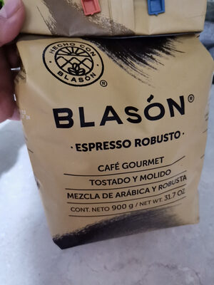 Café expresso robusto 900gr, blasón, pieza