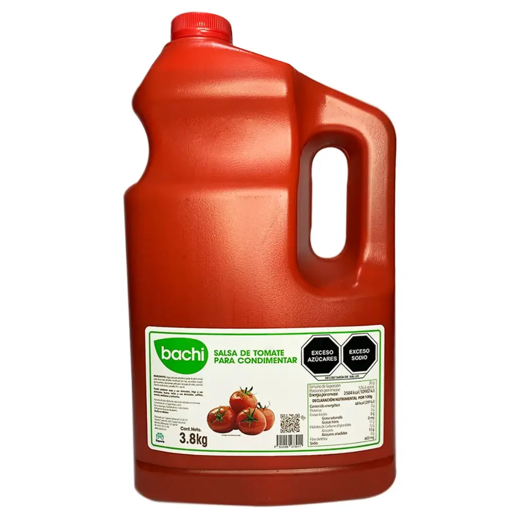 Catsup de 3.8kg, bachis, pieza
