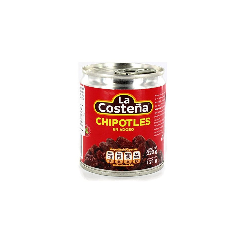 Chile chipotle, la costeña, 220 gramos, lata 