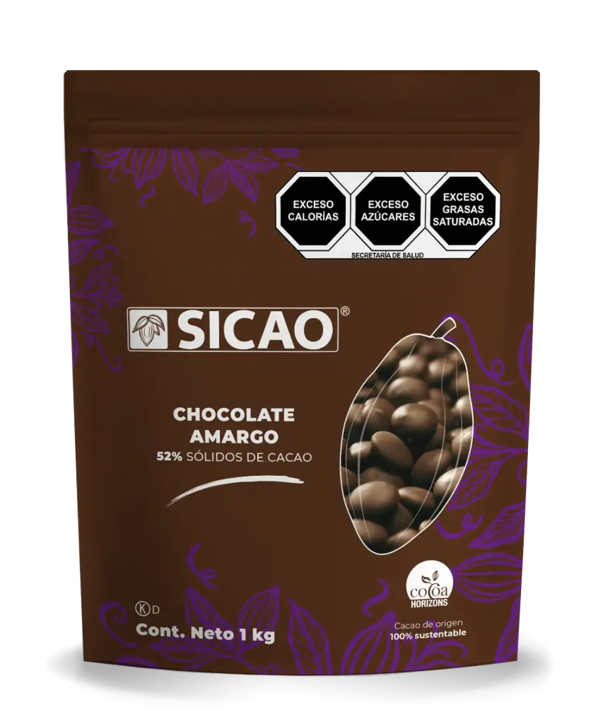 Chocolate amargo 52%, sicao, kilo