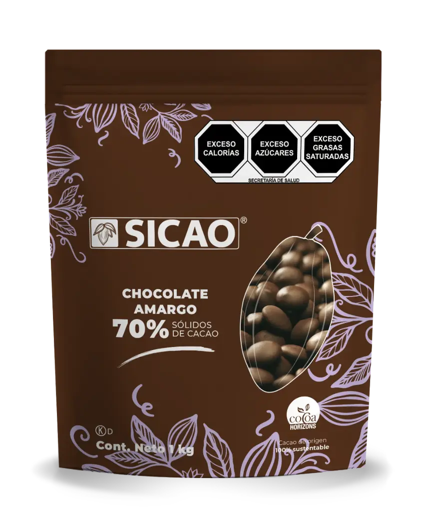 Chocolate amargo 70%, sicao, kilo