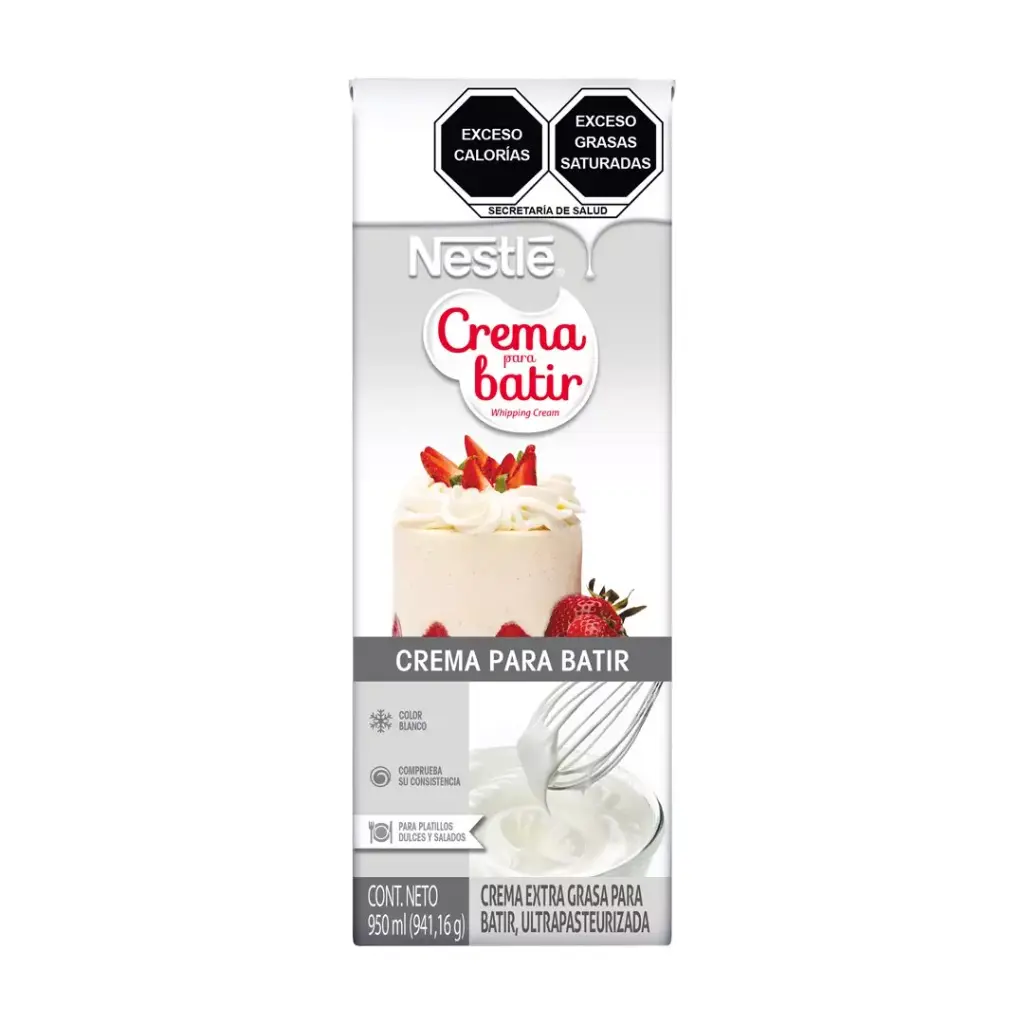 Crema para batir nestlé, pieza