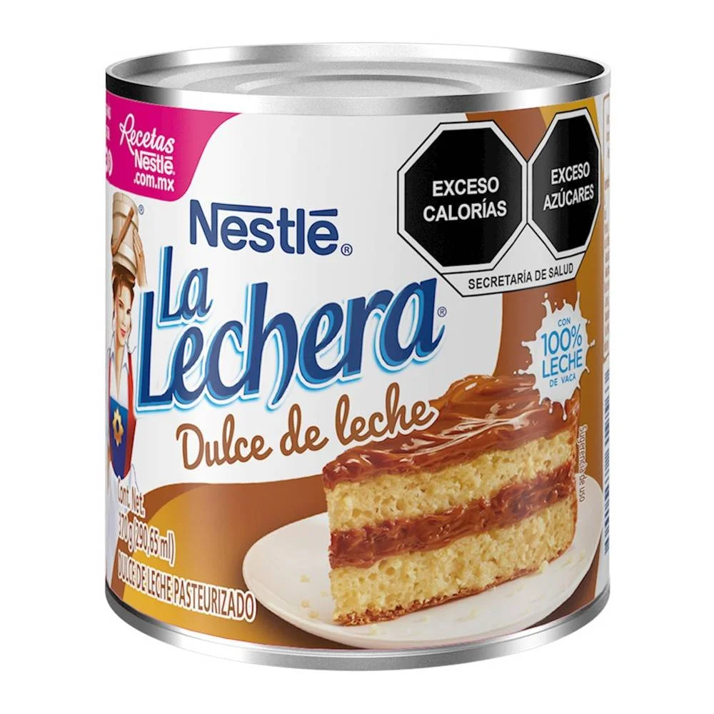 Dulce de leche 360 grs, la lechera, lata