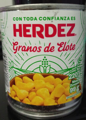 Elote dorado 220 grs, herdez,  lata