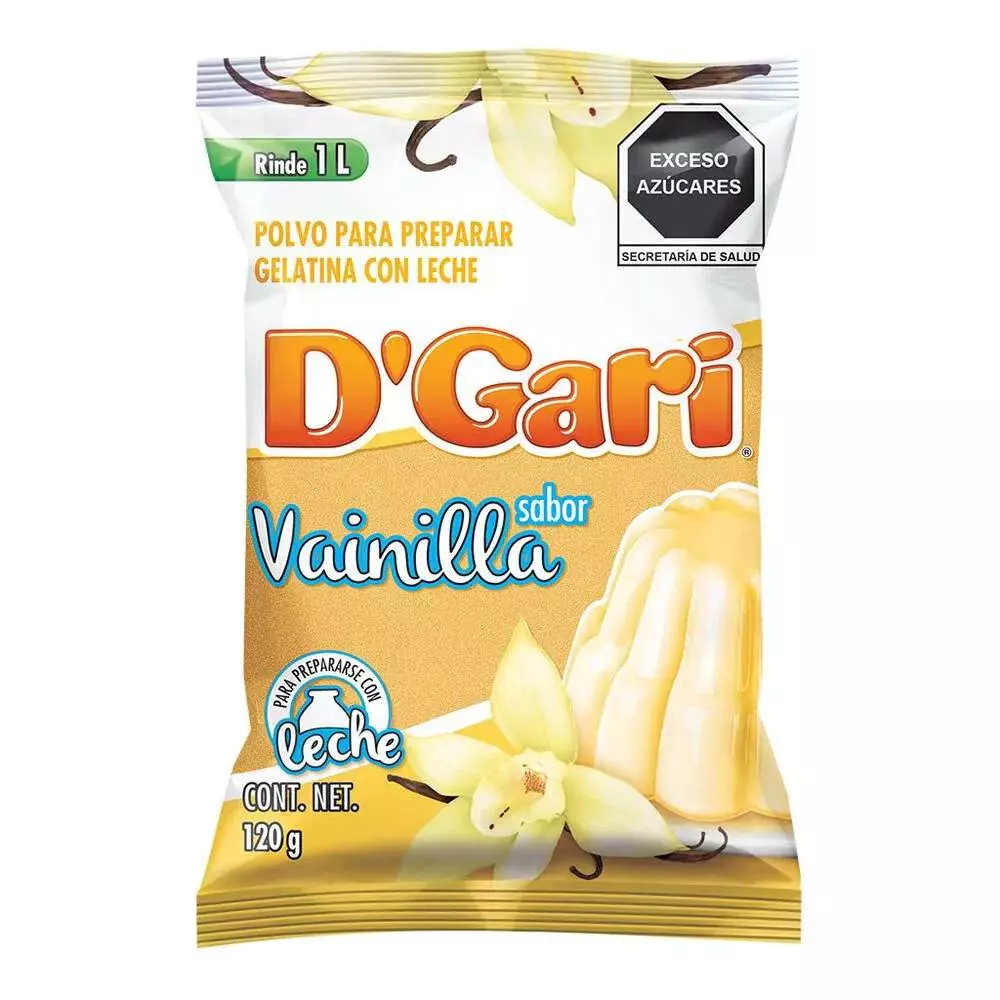 Gelatina de leche sabor vainilla 120g, d gari, pieza