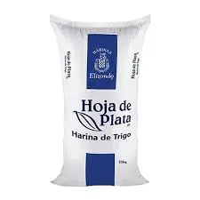 Harina de trigo hoja de plata,  25 kilos, costal