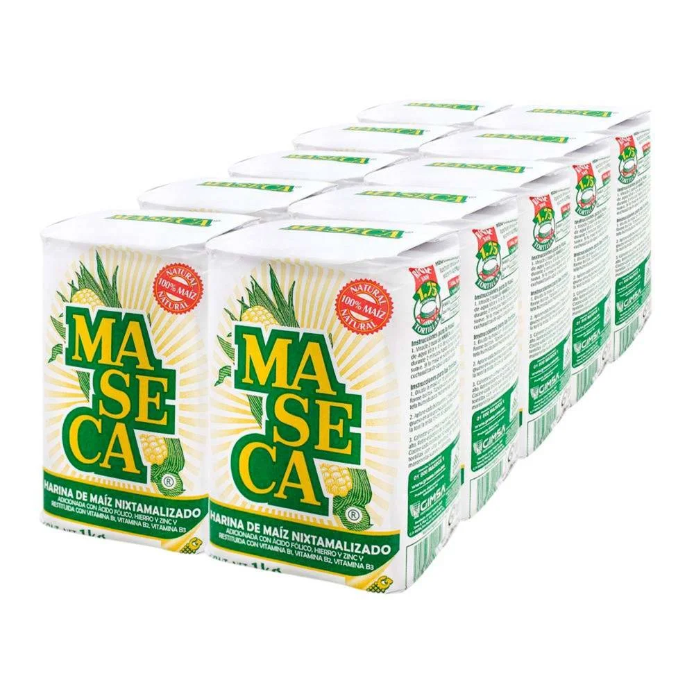 Harina de maiz 10kg, maseca, caja