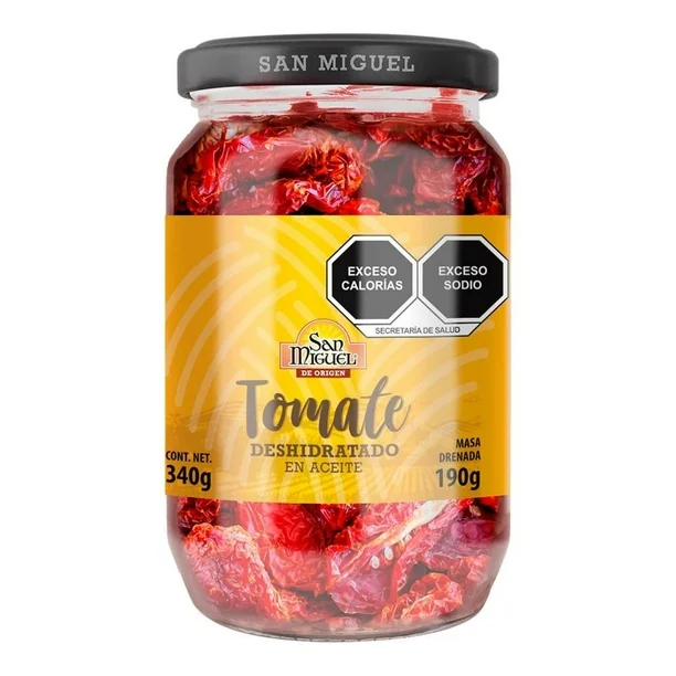 Tomate deshidratado 340 g, san miguel, pieza