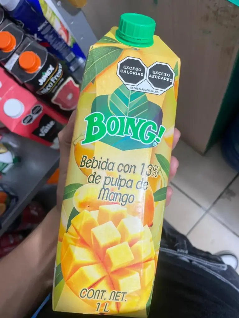 Jugo de mango, boing, litro