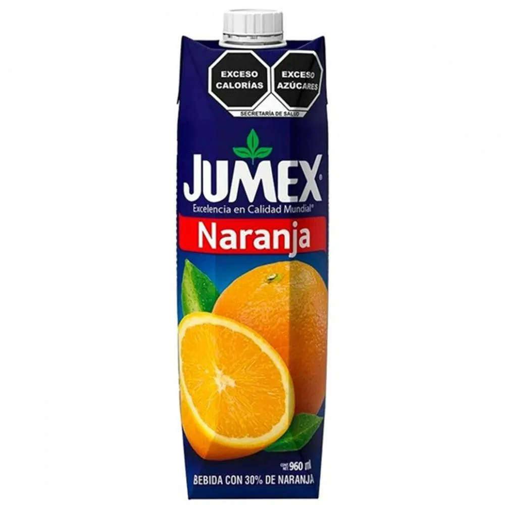 Jugo de naranja 12 piezas de litro, jumex, caja