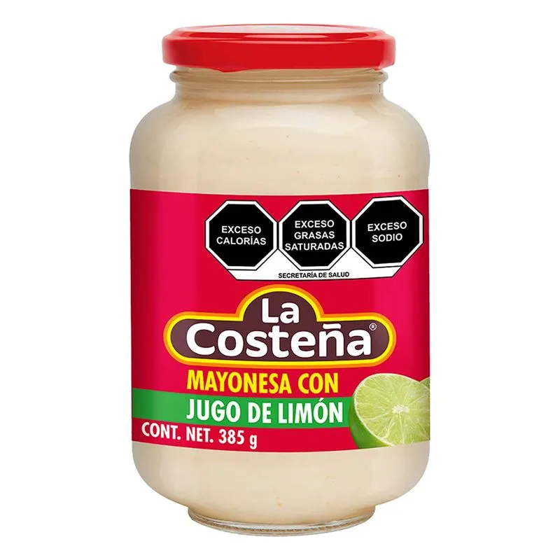 Mayonesa 385 ml, la costeña, pieza