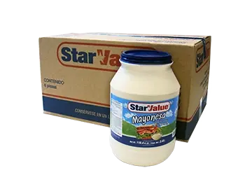 Mayonesa 3.52 kg 6 pz, star value, caja