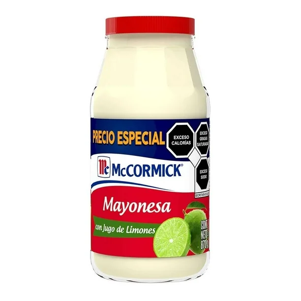 Mayonesa con limon 870 grs, Mccormick, bote