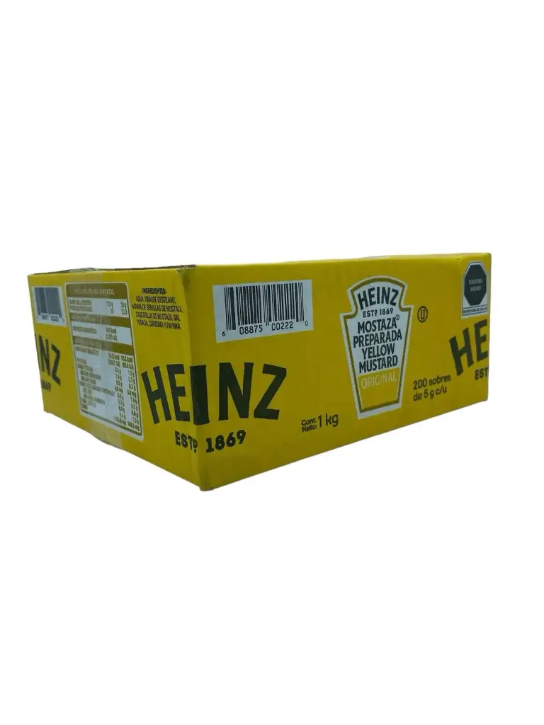 Mostaza 5g 200 pz, heinz, caja