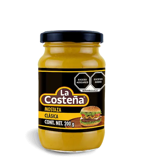 Mostaza de 200gr, la costeña, pieza