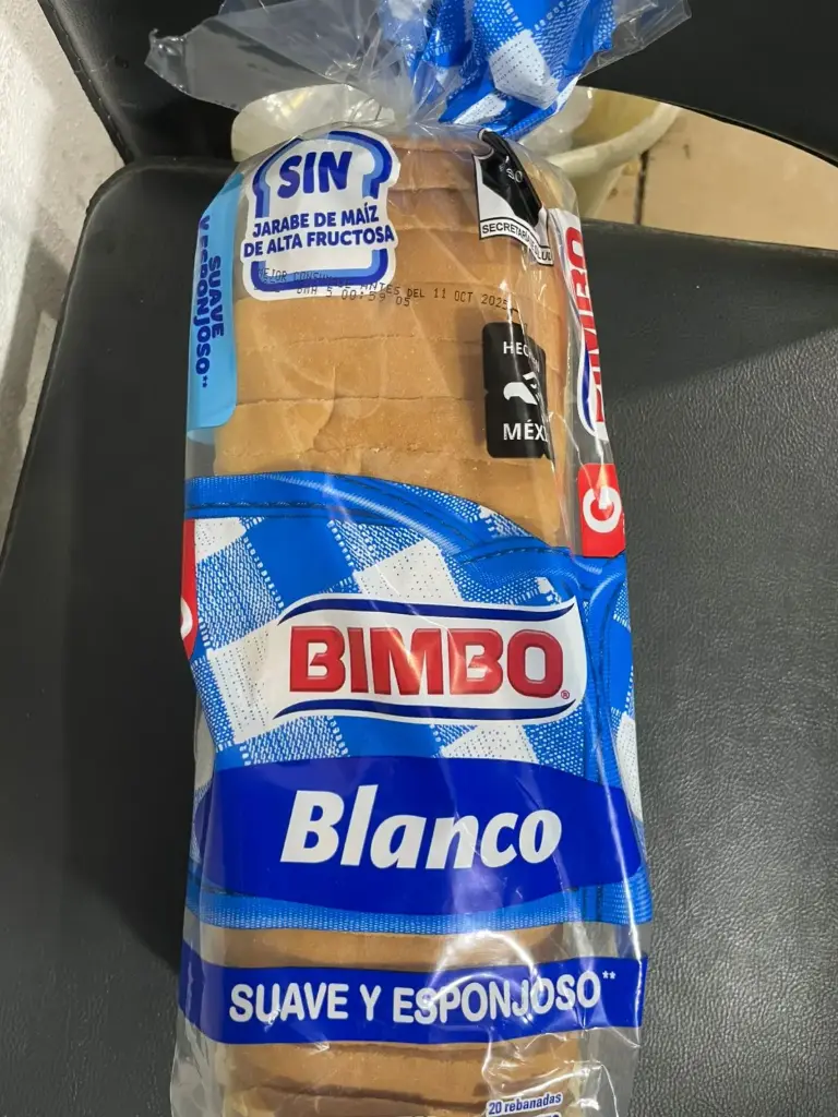 Pan blanco grande 620g, bimbo, bolsa