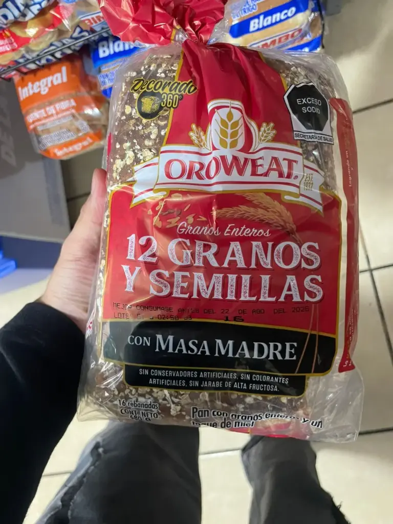 Pan oroweat 12 granos y semillas 680 g, bimbo, bolsa
