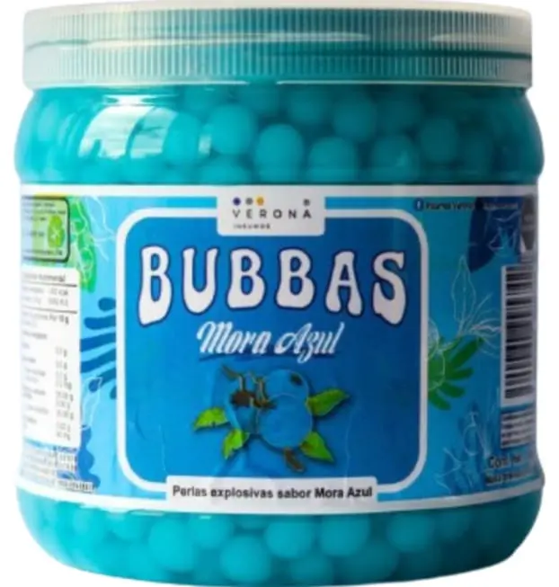Perlitas explosivas sabor blueberry, verona, 1kilo, pieza