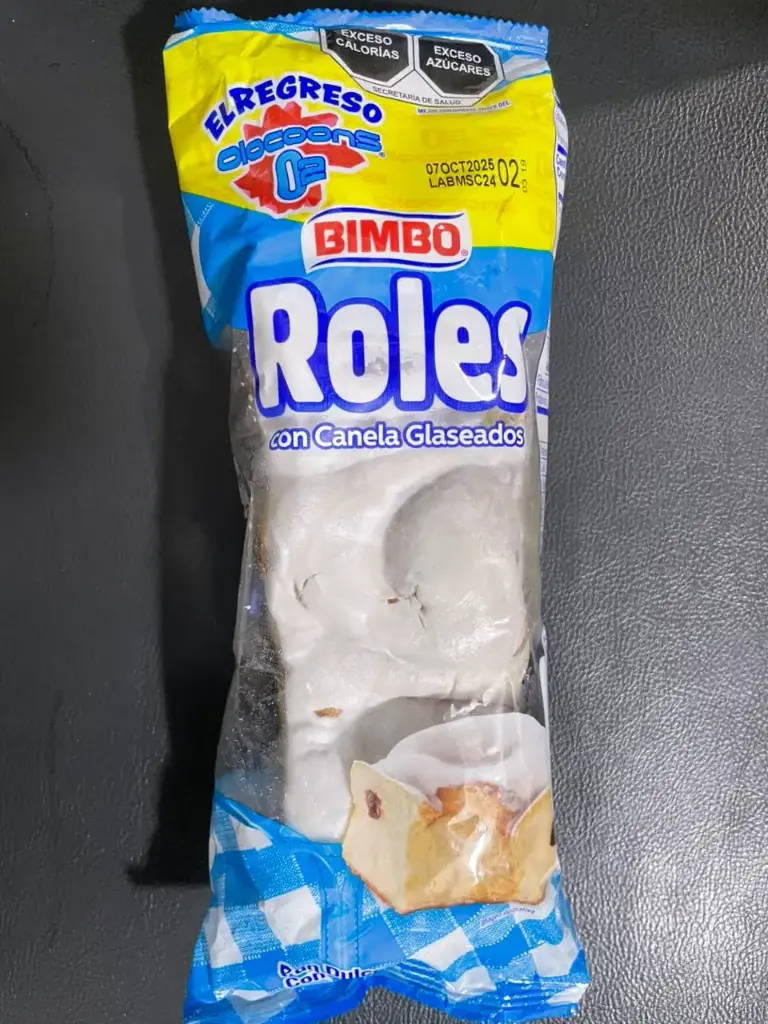 Roles con canela glaseados 180 grs, bimbo, pieza