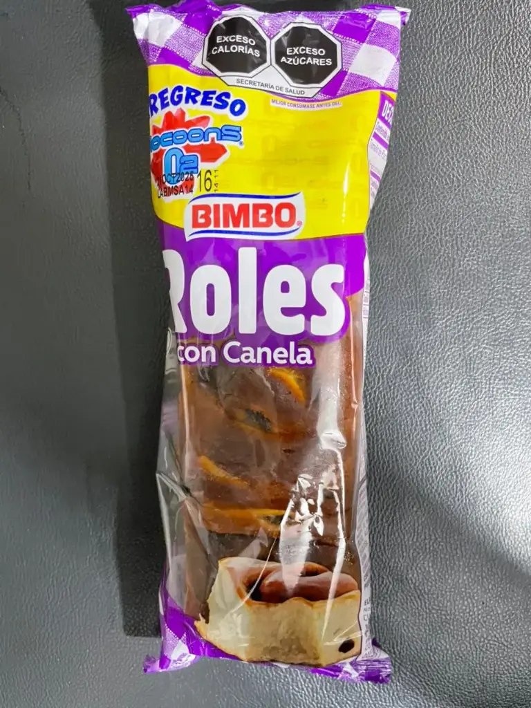 Roles de canela 180 grs, bimbo, pieza