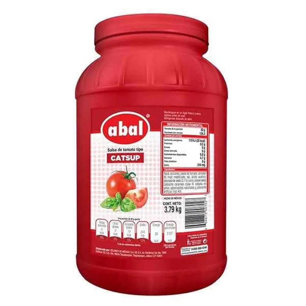 Salsa catsup 3.8 kg, Abal, tarro