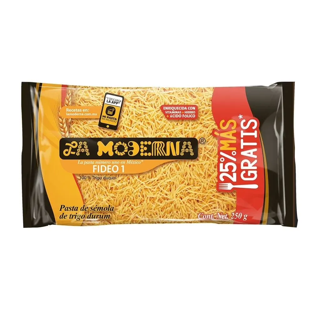 Sopa de fideos, moderna, 200 gramos, paquete