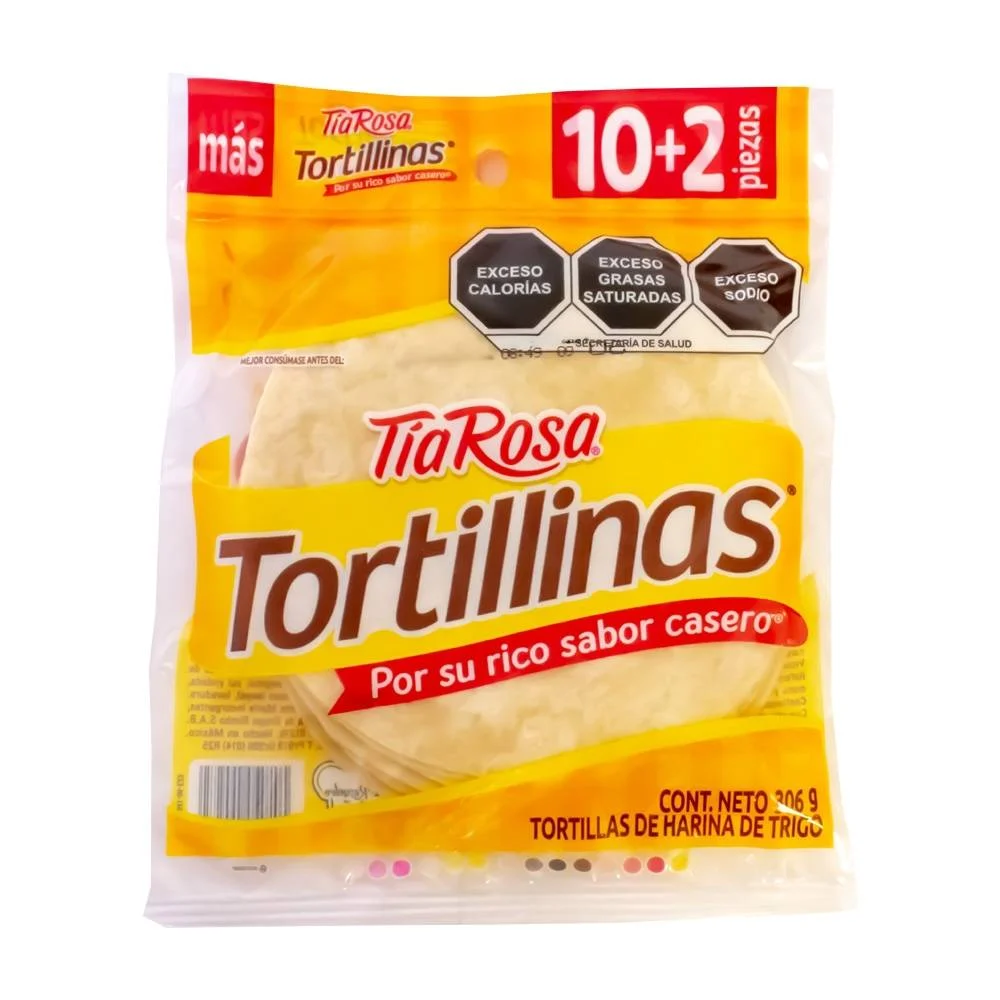 Tortillinas  306gr, Tia rosa, bolsa