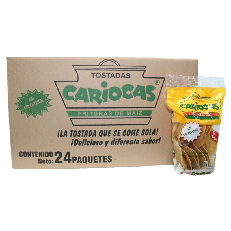 Tostadas de maiz 24 pz , cariocas ,caja