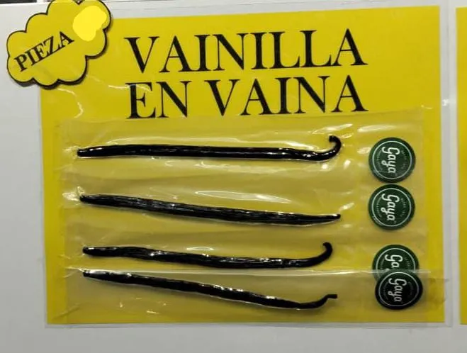 Vainas de vainilla 10 gramos (3 a 4 piezas), gourmet, cajita