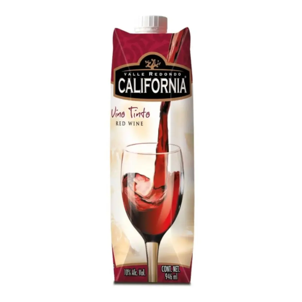 Vino tinto california, litro